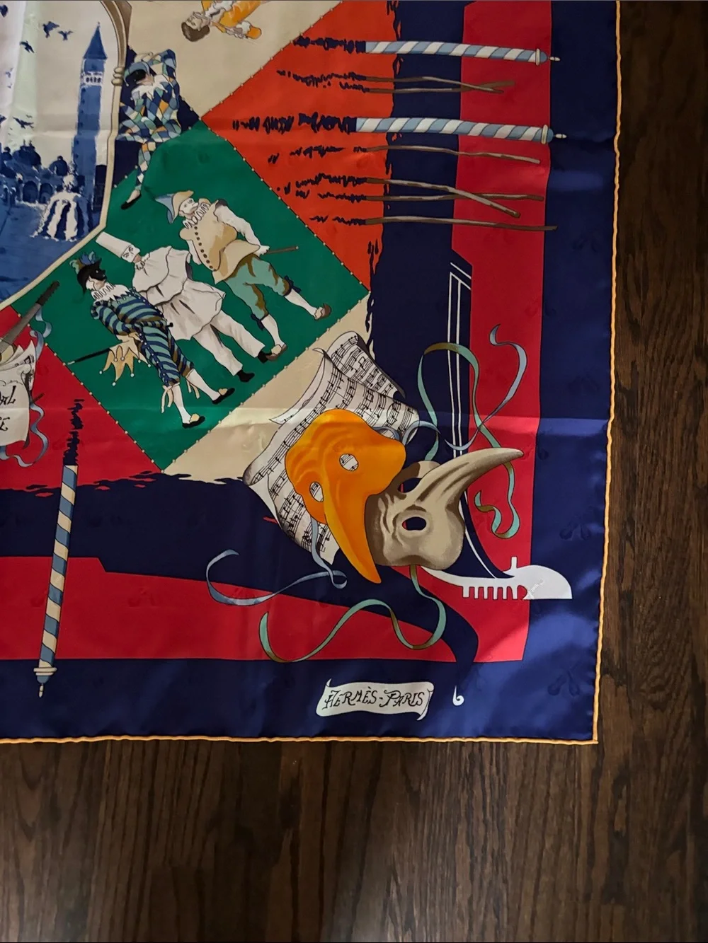 Hermes, silk carnival scarf